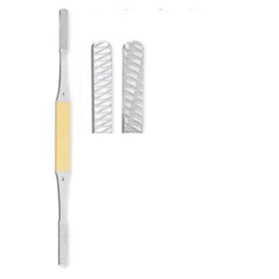 Raspatory Fomon 8-1/4" Flat #7 Coarse/#8 Very Coarse Grit Rvrs Ctng Tp TC Ea